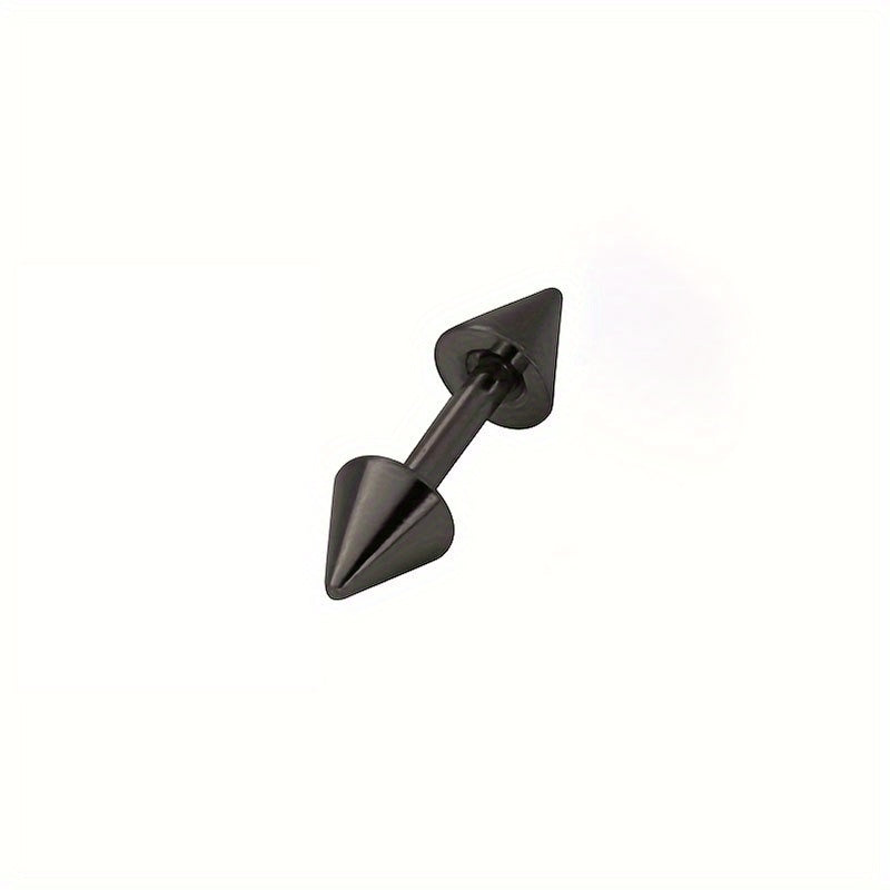 Stainless Steel Cone Earrings Double Pointed Piercing Jewelry