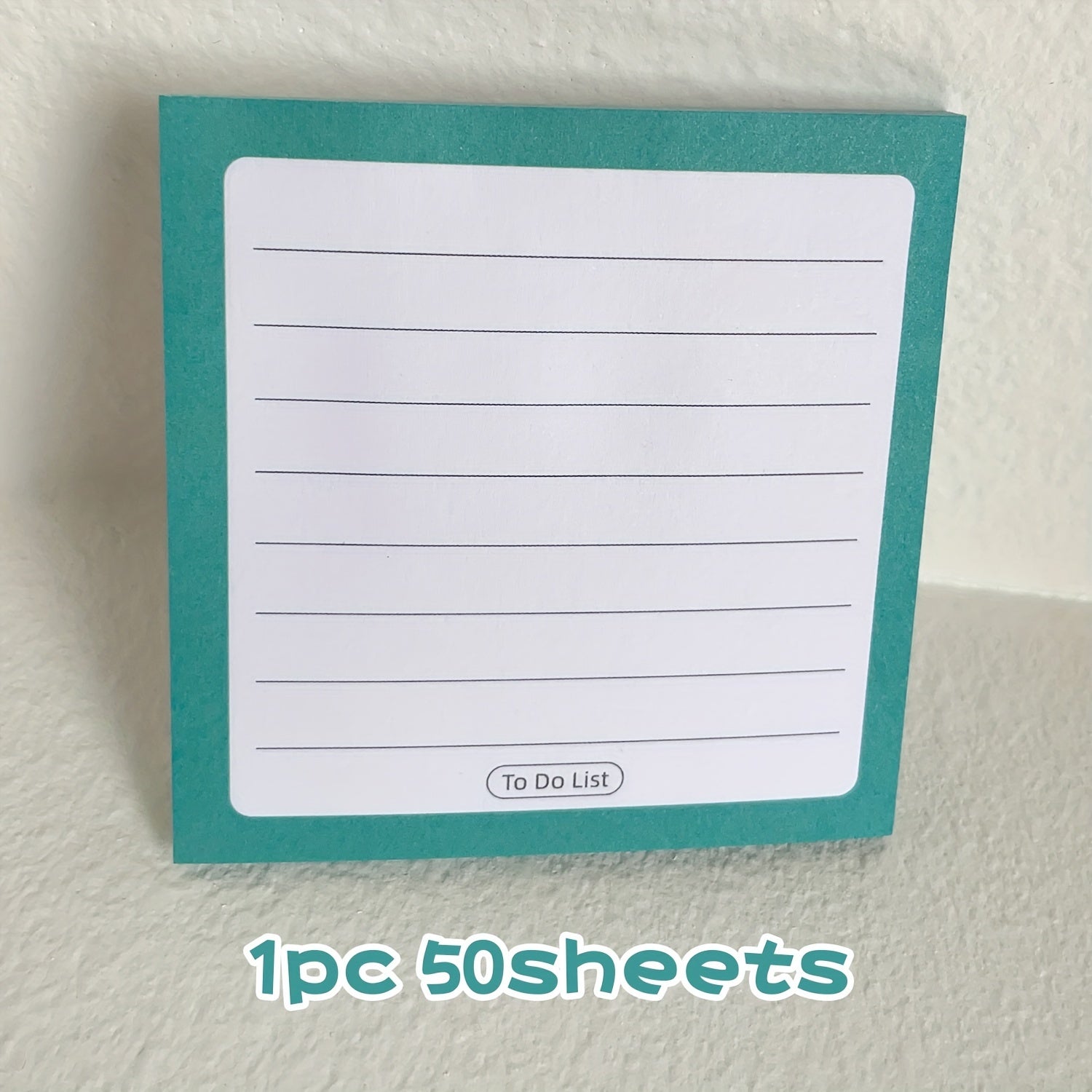 50 Sheets Rainbow Grid Sticky Notes - Tearable Sticky Note Paper