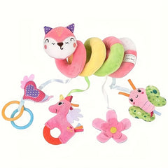 Spiral Stroller Toy for 0-6 Months with Plush Suspension