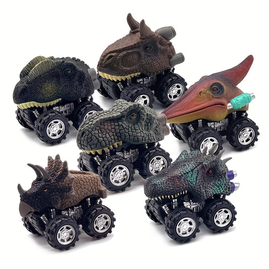 Dino Toy Pull Back Cars Mini Monster Truck Big Tires