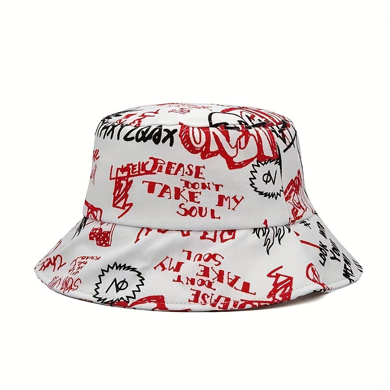Letter Pattern Fisherman Hat Sun Hat Street Tide Cotton Hat