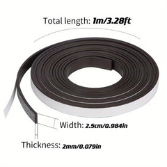 Self-Adhesive Magnetic Strip Tape Roll - Craft & DIY Projects