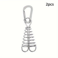 2pcs Stainless Steel Ground Nails for Plank Deck Boards & Camping Tents