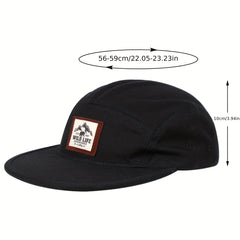 Wild Life Label Baseball Cap Solid Unisex Dad Hats