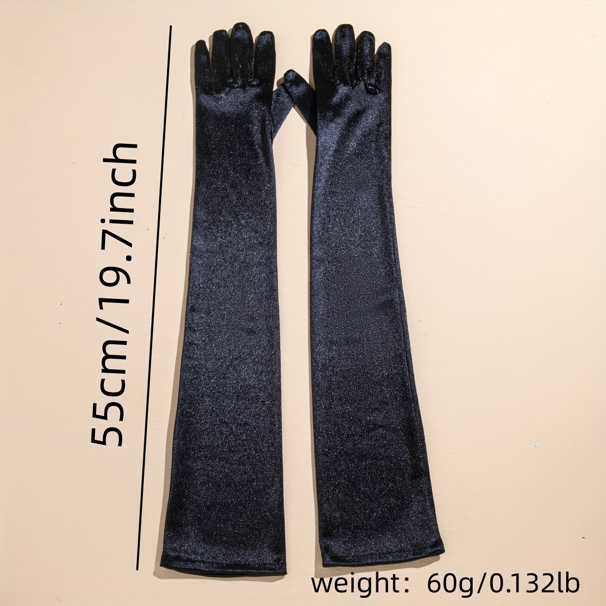 Satin Long Gloves Solid Dress Prom Wedding Bridal Accessories