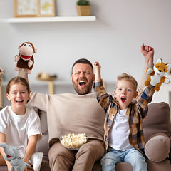 Animal Hand Puppet Set for Parent Child Interaction