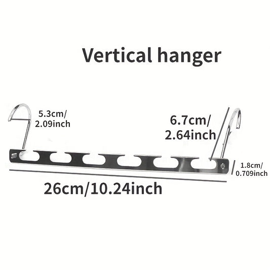 6-Hole Metal Coat Hangers for Jackets and Coats