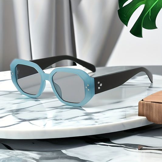 Retro Rivet Jelly Block UV400 Sunglasses
