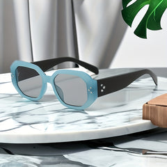 Retro Rivet Jelly Block UV400 Sunglasses
