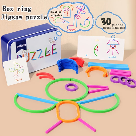 Educational Puzzle Blocks Alphabet Matching Game