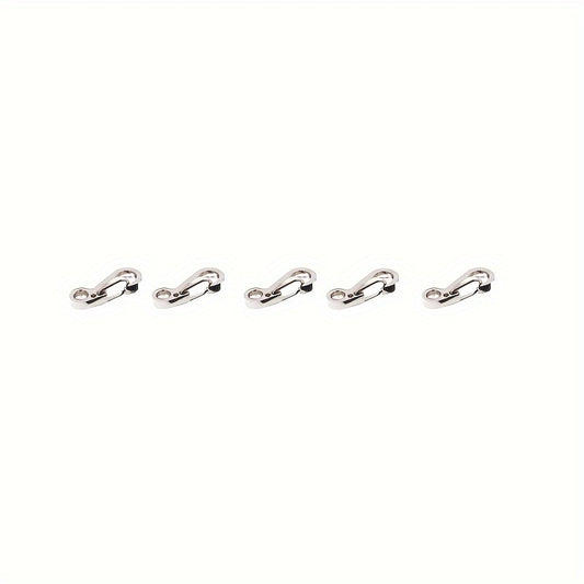 10pcs Metal Keychain Key Ring Mini Spring Hanging Buckle Key Chain Pendant
