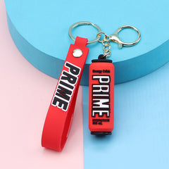 Cartoon Silicone Easy Pull Can Keychain for Men