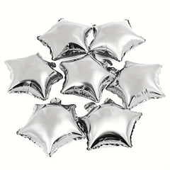 8pcs Golden Star Shaped Balloon & Foil Mylar Balloon Set