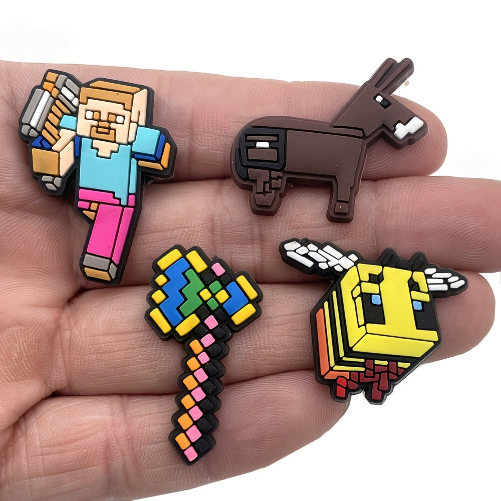 20pcs Cartoon PVC Pendant Set for Clogs Decoration