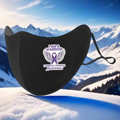 DV Awareness 3D Print Fleece Lined Face Mask Windproof Cold Protection