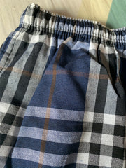 Men's Cotton Plaid Loose Fit Shorts for Summer