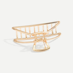 Large Metal Hair Claw Hollow Non Slip Hair Catch Barrette Jaw Clamp