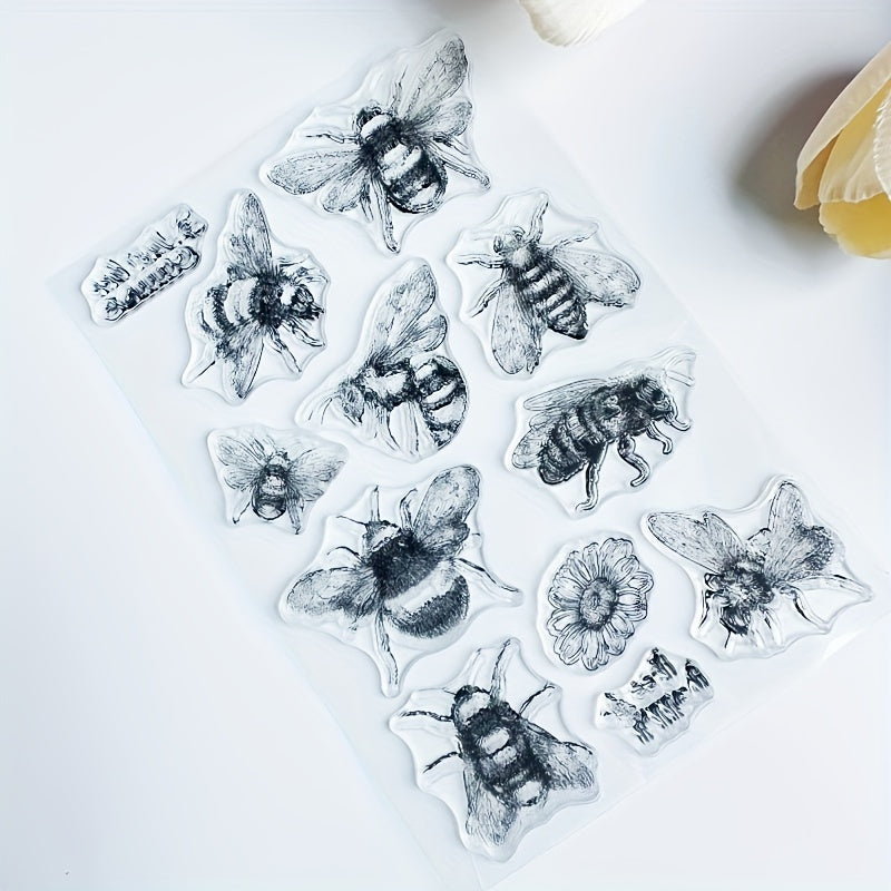 Bee Insect Series Clear Stamp for DIY Scrapbooking