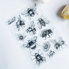 Bee Insect Series Clear Stamp for DIY Scrapbooking