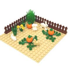 Autumn Rabbit & Pumpkin Farm Building Blocks Set