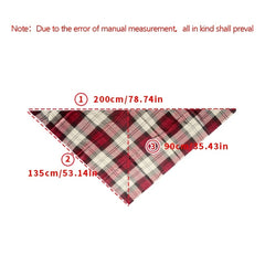 Soft Blanket Scarf Long Shawl for Winter Outdoor Hiking Camping