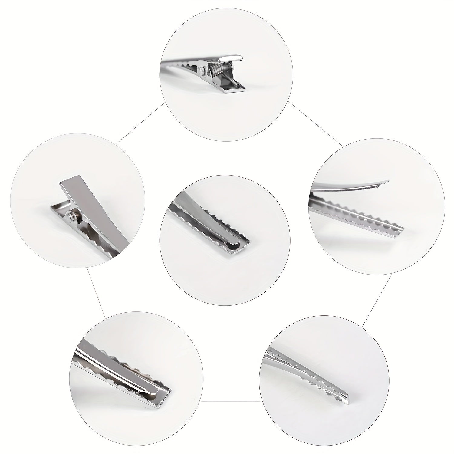 24Pcs Metal Duck Billed Hair Clips for Women Salon Hair Acces
