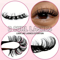 3 Pairs Fluffy 3D Mink Lashes 100 Cruelty Reusable Natural Eyelashes