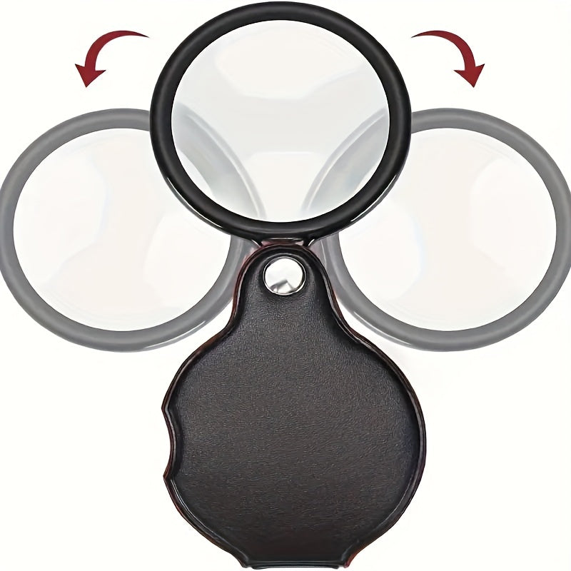 10x 50mm Pocket Magnify Glass Folding Mini Magnifying Glass