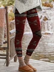  Boho Pants Women's Plus Tribal Print Skinny Trousers