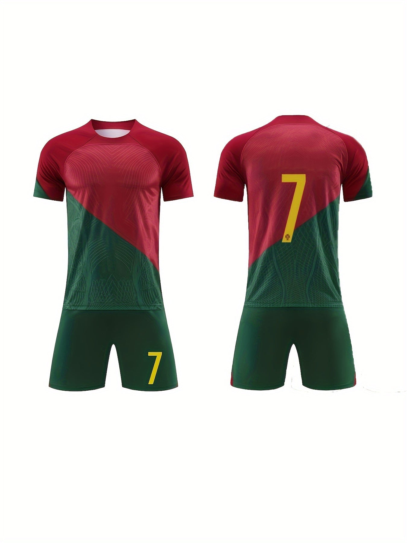 Boys Block 7 Football Training Outfit Quick Drying T-shirt & Shorts