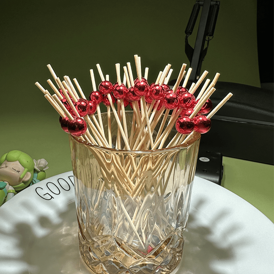 100 Bamboo Cocktail Picks Appetizer Party Food Garnish