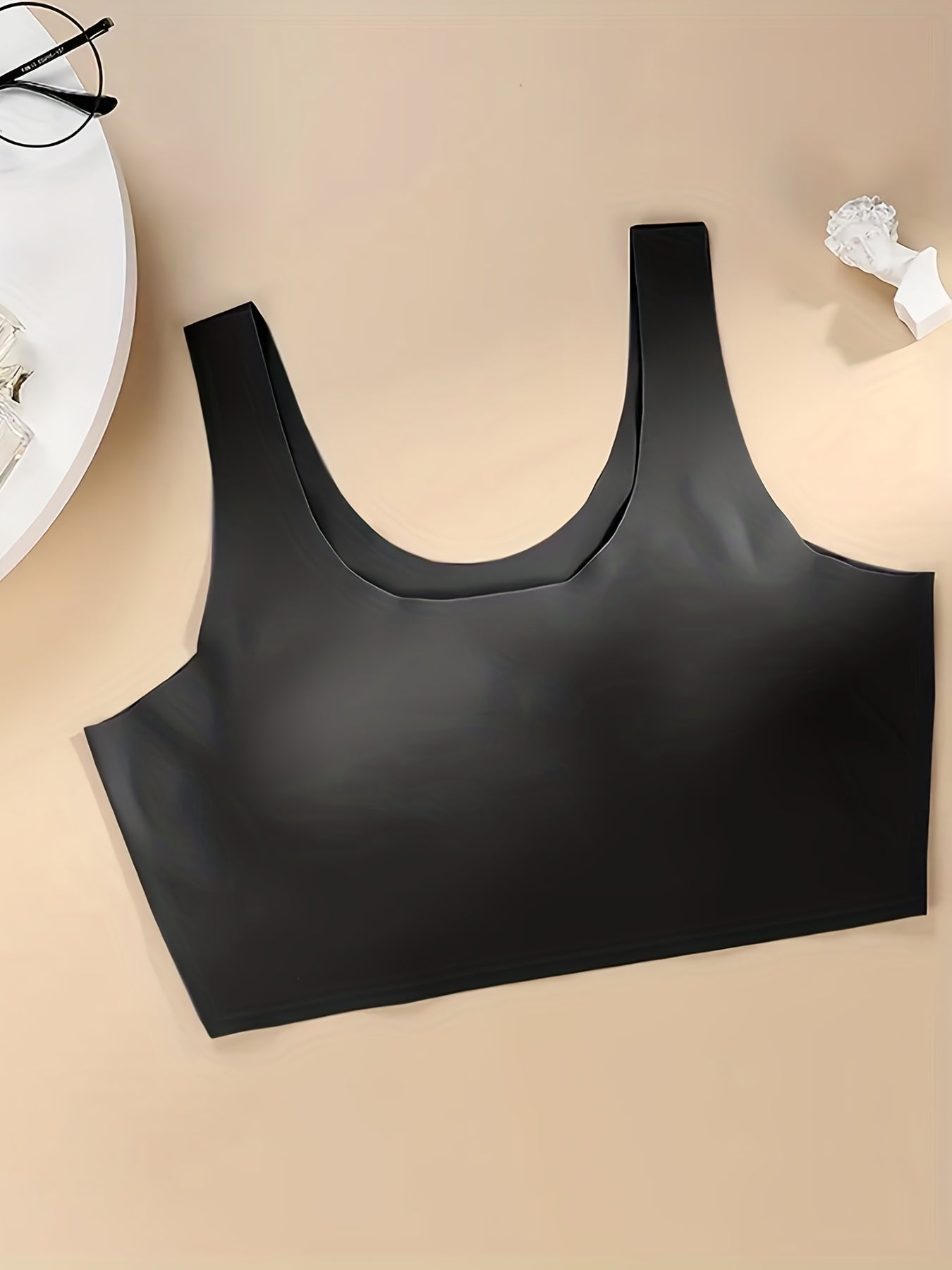 Solid Sport Cami Bra No Underwire Fitness Bra Women's Lingerie
