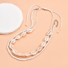 Shell Bead Choker Necklace Kit for Beach Jewelry