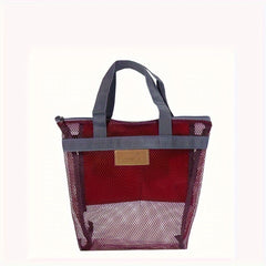 Waterproof Outdoor Toiletry Storage Mesh Bag for Traveling