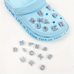 20pcs Metal Letters & Numbers Shoe Charms for Clogs Garden Shoes