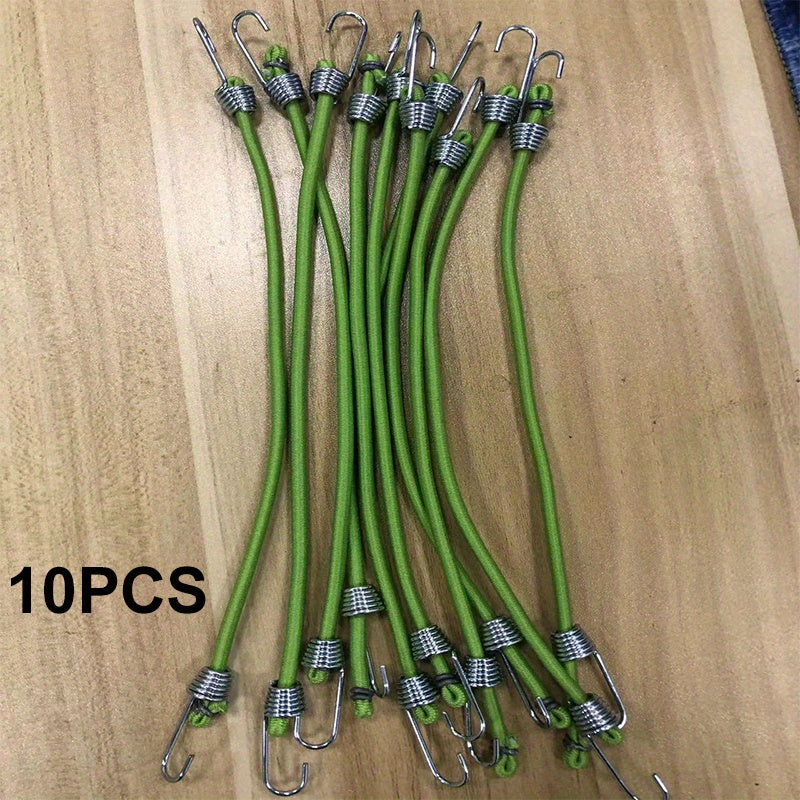 10pcs Waterproof Elastic Luggage Rope for Outdoor Accessories