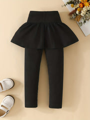 Girls' Ruffle Skort Leggings for Fall/Spring