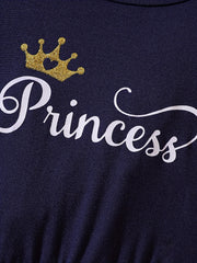 Girls Star & 'Princess' Mesh Dress With Tulle Kids Clothes