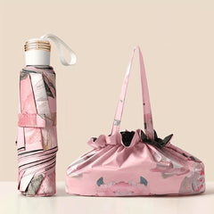 Floral Princess Girls Women's UV Protection Compact Umbrella