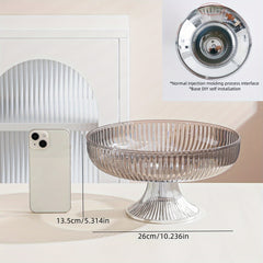 Transparent Fruit Bowl Serving Tray for Home Decor Wedding