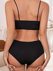 Push Up Bra & Panties Set - Women's Lingerie