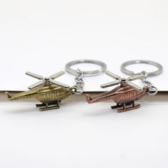 3D Helicopter Keychain Pendant for Men's Backpacks