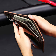 Men's Vintage Style PU Leather Wallet with Multiple Card Slots