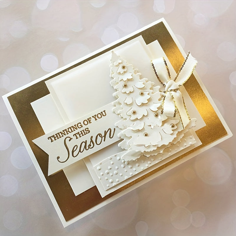 1pc DIY Christmas Tree Metal Cutting Dies Stencils Scrapbook Embossing