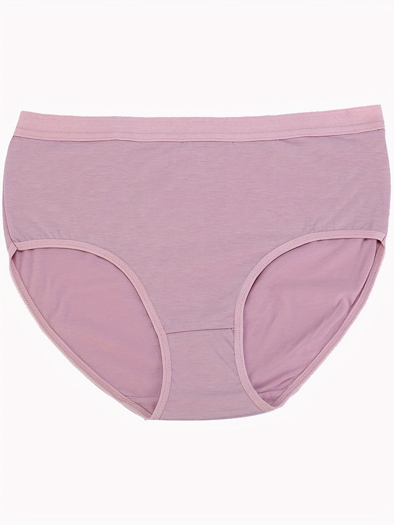 4 Pack Plus Size Basic Underwear Set Women's Plus Medium Stretch