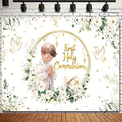 Vinyl Baptism Backdrop Portrait Photography