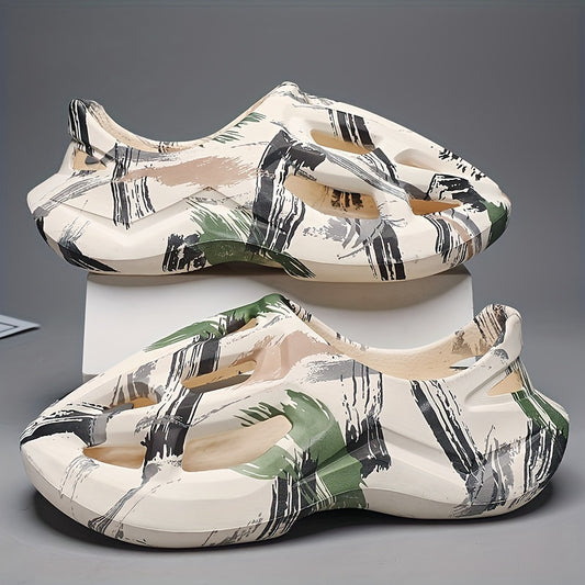Men's Chunky Sandals Casual Non Slip Shoes Closed Toe Shoes For Outdoor