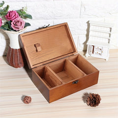 Vintage Wooden Sewing Box DIY Sewing Tools Solid Wood Needle And Thread Storage