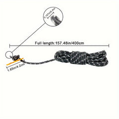 4pcs Reflective Camping Tent Guyline Rope with Tensioner