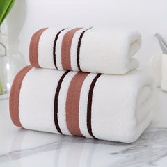 2pcs High Bathroom Towel Set Absorbent Quick Drying Soft Towel